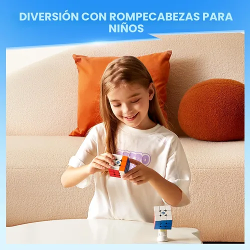Vista 5 de GAN 356 M, Cubo de Velocidad 3x3 Magnético 356M Sin Calcomanías, Juguetes Antiestrés para Niños y Adultos, Sin GES Extra