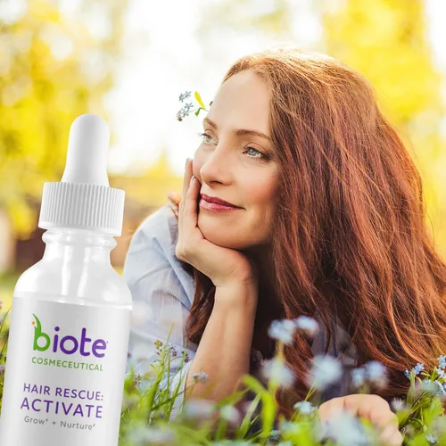 Vista 3 de Biote Cosmecéuticos - RESCATE CABELLO: ACTIVAR - Crecer + Nutrir el Cabello (0.8 fl oz)