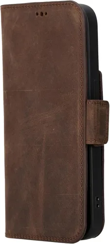 Vista 8 de Bayelon Cartera de cuero Cas para iPhone 15 Pro - Funda con tapa abatible, funda tipo cartera para iPhone 15 Pro, funda tipo cartera, función atril
