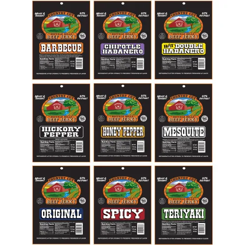 Vista 2 de Buffalo Bills Caja de herramientas de regalo de 16 piezas de carne seca de res (llena de 16 paquetes surtidos de cecina de ternera)