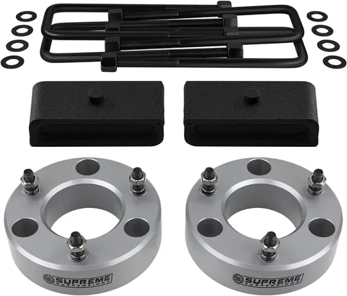 Vista 12 de Kit de elevación completa para Chevrolet Silverado & GMC Sierra 1500 2007-2020, separadores de puntales de elevación delantera, bloques cónicos