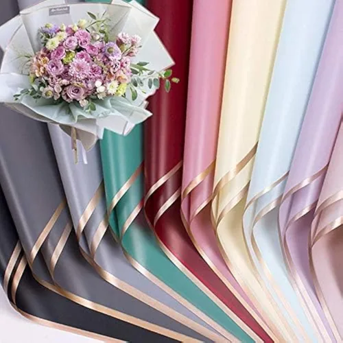 Vista 3 de XICHEN 20 hojas/papel de regalo de flores de estilo coreano, impermeable, papel de ramo de floristería, manualidades, papel de regalo ouya, 22.8 x