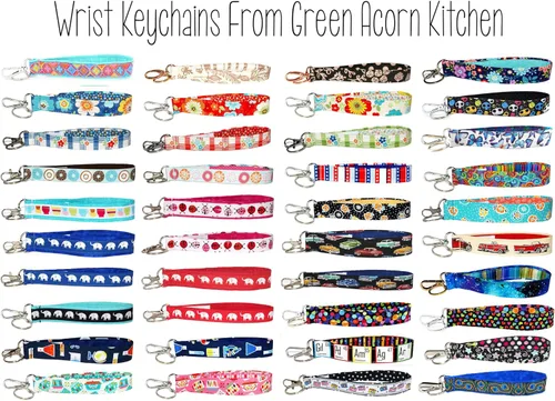Vista 13 de Camper Van Keychain - RV Camping Caravan & Gold Peace Sign Charms - RV Accessories - Handmade