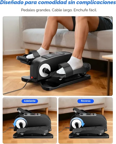 Vista 6 de Under Desk Elliptical Machine for Senior, Quiet Motorized Leg Exerciser with Smart Remote, Pedal Exerciser with Adjustable Speeds for Auto/Manual