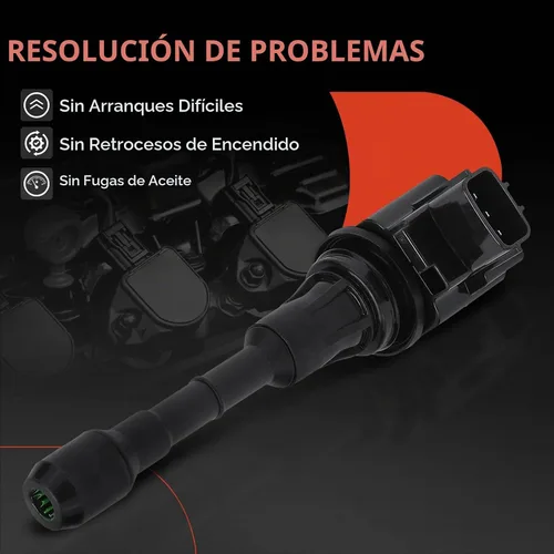 Vista 7 de Bobina de encendido A-Premium Compatible con vehículos Nissan e Infiniti - 2.5L 3.5L - Altima 2007-2018, Pathfinder 2013-2019, Maxima Murano Quest