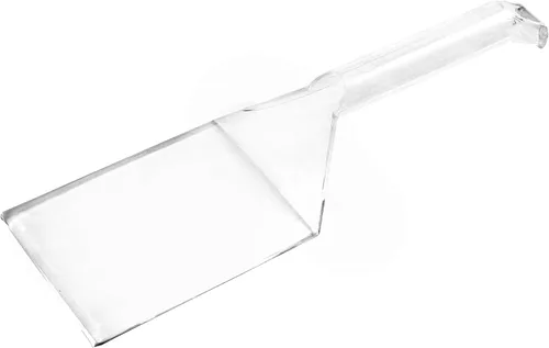 Vista 3 de PARTY BARGAINS Espátulas de plástico desechables transparentes – Paquete de 8 raspadores de cocina resistentes para servir y voltear panqueques