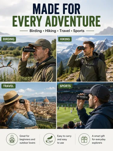 Vista 6 de Monocular de 12x50 con adaptador de teléfono y trípode