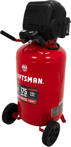 Vista 4 de CRAFTSMAN Compresor de aire de 33 galones, 175 PSI máximo, compresor de aire portátil, compresor de aire vertical para uso pesado, ideal
