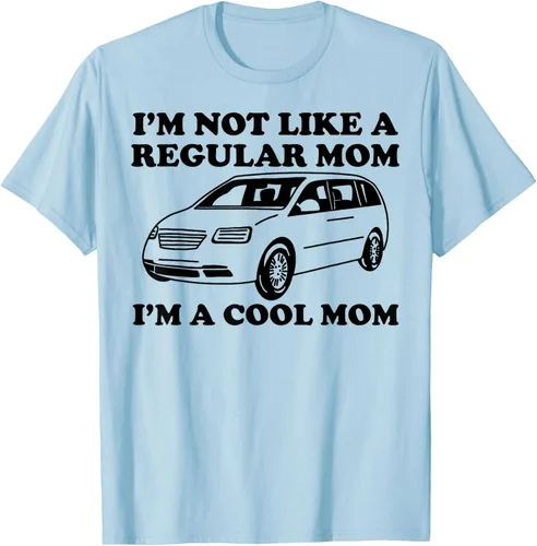 Vista 44 de Camiseta divertida de mamá con texto en inglés "I'm Not Like A Regular Mom I'm A Cool Mom", Blanco, S