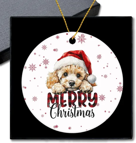 Vista 10 de Shiba Inu Gifts - Adornos navideños de cerámica para árbol y auto