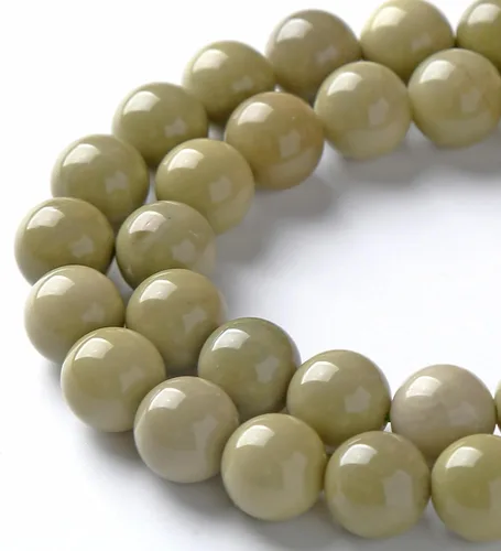 Vista 3 de Cuentas sueltas de jade de angelita verde de 4 mm, 86 piezas, piedra natural de aguacate para hacer joyas, pulsera DIY Jade Aguacate