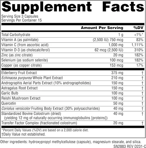 Vista 4 de Source Naturals Wellness ImmuneSmart - Core Daily Immune Support* - 45 Cápsulas
