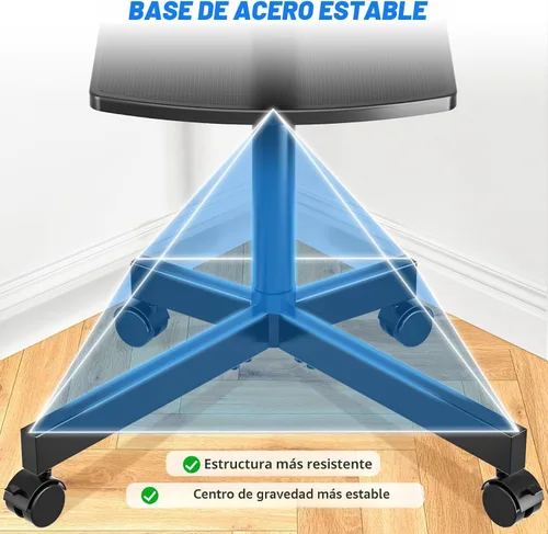 Vista 7 de Rfiver Carrito de TV móvil para televisores de pantalla plana LCD LED de 23 a 60 pulgadas de hasta 88 libras, altura ajustable, estante rodante
