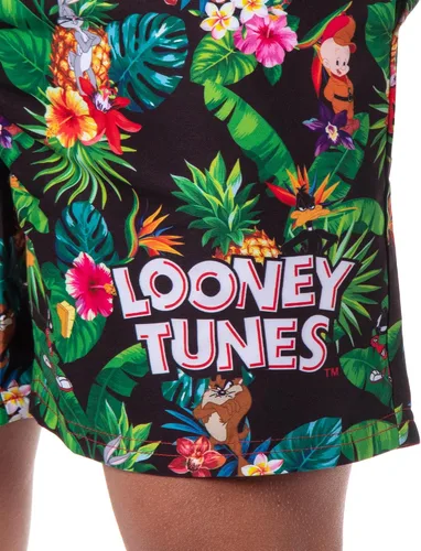 Vista 3 de INTIMO Looney Tunes - Traje de baño con estampado tropical para hombre