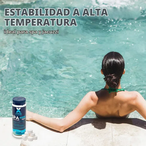 Vista 3 de Xtremeclear - Tabletas de bromo para spa y bañera de hidromasaje, botella de 1.5 libras, tabletas de 1 pulgada, desinfección de bajo olor, restaura