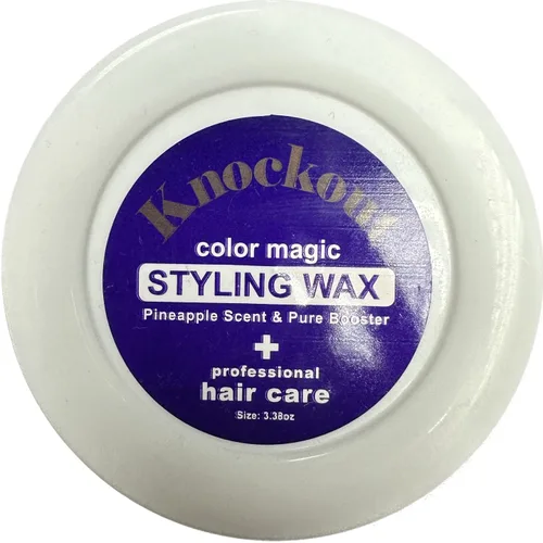 Vista 10 de Knockout Color Magic Hair Styling Wax (01 Charcoal)
