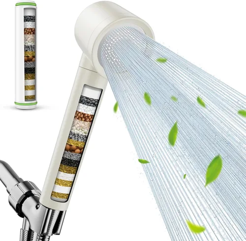 Vista 11 de Ion Drops Filtered Shower Head with Handheld, High Pressure Shower Heads with 3 Spray, Showerhead with Filters Hand held for Hard Water, Remove