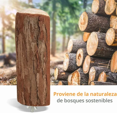 Vista 3 de Niteangel Percha de jaula para loros, plataforma de madera para pájaros (paquete de 1)