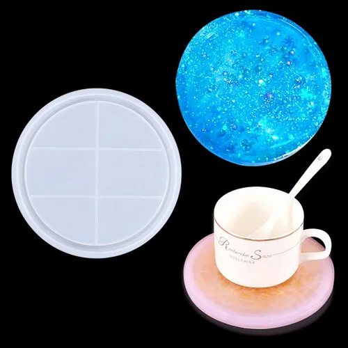 Vista 12 de Rolin Roly Molde redondo de resina, bandeja grande, moldes de silicona, molde de resina epoxi, molde de placa de almacenamiento de joyas para Molde