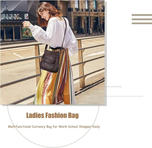 Vista 6 de Bolsos bandolera Angel Kiss para mujer de piel sintética con correa ajustable