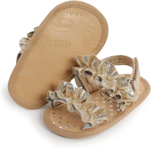 Vista 12 de Sandalias de verano para bebés, niñas y niños, unisex, antideslizantes, suela suave, transpirable, para primeros pasos, zapatos de playa al aire