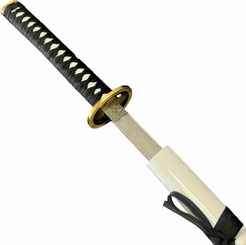 Vista 5 de Hell's Paradise - Espadas de anime para cosplay de 41 pulgadas, espada Katana Samurai hecha a mano, hoja de acero inoxidable real
