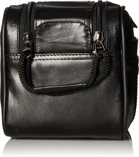 Vista 3 de Dopp Veneto - Kit de viaje con cremallera múltiple para hombre, Negro