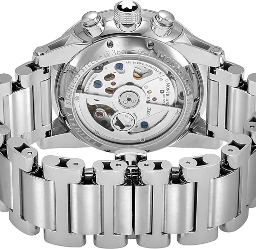 Vista 3 de Montblanc TIMEWALKER reloj negro para hombre 104286-N