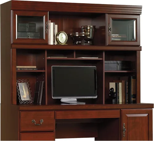 Vista 4 de Sauder Heritage Hill Hutch para 404944, acabado clásico cereza