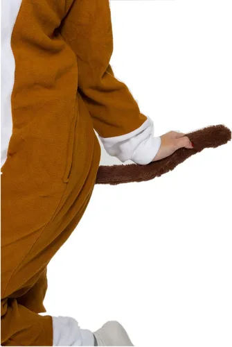 Vista 5 de Pijama unisex de animales para adultos, disfraz suave de una pieza para Halloween