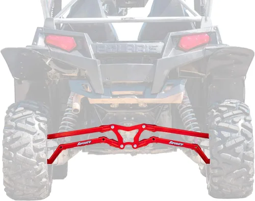 Vista 8 de SuperATV Brazos de Reacción Posteriores y Varillas Posteriores, de Alta Distancia, en Caja, para Polaris RZR XP 900 / XP 4 900 (2011-2014) - Negro