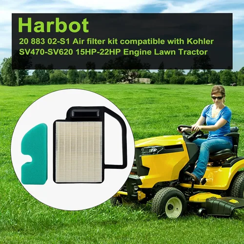 Vista 2 de LTX 1045 Kit de Mantenimiento y Ajuste de Filtro de Aire para Cub Cadet LT1042 LT1045 LTX1040 LTX1042 LTX1045 RZT42 Toro 98018 LX420 LX460