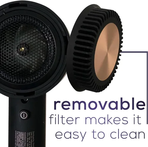 Vista 8 de Beurer HC35 - Secador de pelo compacto de 1500 W, tecnología iónica que reduce el encrespamiento, secador de pelo de viaje ligero y portátil con 4