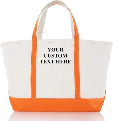 Vista 10 de CB STATION Bolso grande clásico – Bolsa de lona para mujer – Diseño multicolor, perfecta para viajes y compras En blanco: azul bebé
