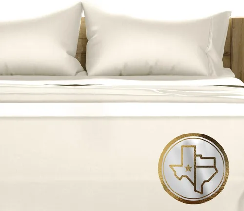 Vista 39 de TEXAS LINEN CO. Juego de 2 fundas de almohada 100% de algodón egipcio, tamaño estándar/Queen, fundas de almohada de lujo de alta serie color beige