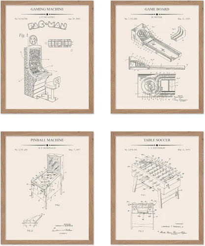 Vista 39 de Poster Master Póster de juguete de construcción de 2 piezas, estampado de patente de bloques de construcción, arte de minifigura, diseño