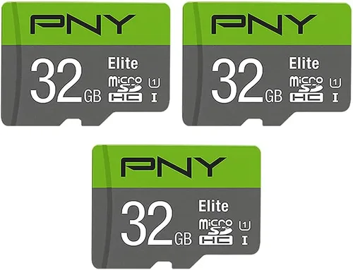 Vista 10 de PNY Elite Class 10 U1 - Tarjeta de memoria flash microSDXC de 128 GB, clase 10, U1, Full HD, UHS-I, Micro SD (paquete de 2)