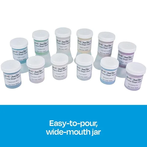 Vista 5 de Sax, set de 12 esmaltes mágicos de cristal para uso escolar y manualidades, varios colores, envases de 4 onzas