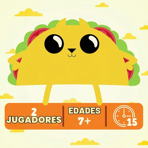 Vista 3 de Exploding Kittens Tacocat Spelled Backwards 2 Players - Ages 7+ - 15 Minutes to Play - Clever Family Board Game - Couples Game, Family Game Night