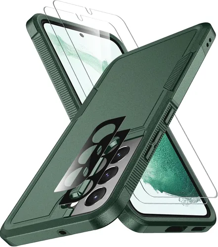 Vista 16 de SPIDERCASE Funda para Samsung Galaxy S22 5G, [protección contra caídas de grado militar de 10 pies] Antideslizante [Paquete de 2] Protector de Azul