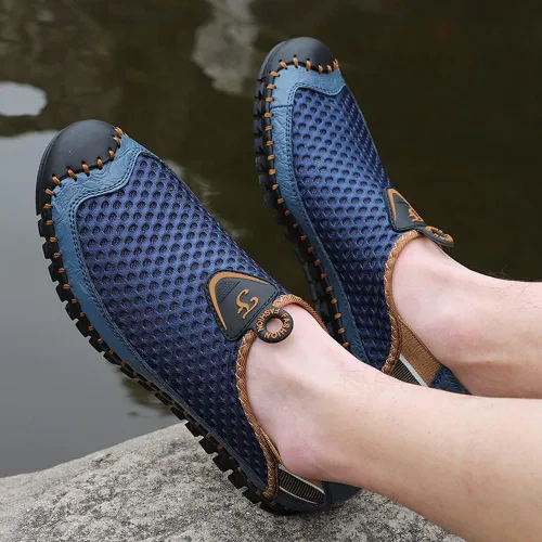 Vista 5 de Zapatos de agua para hombre, zapatos de agua anfibios para hombre, zapatos acuáticos descalzos para hombre, secado rápido y transpirables