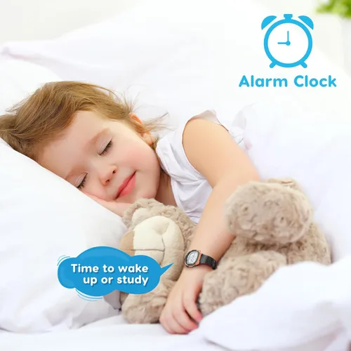 Vista 6 de Beeasy Kids Watch for 5-15 Year Old Boys Girls Digital Watch Multifunctional 5ATM Waterproof Alarm Calendar Chronograph LED Wrist Watch for Children