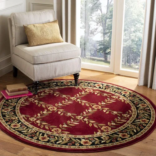 Vista 25 de SAFAVIEH Lyndhurst Collection - Alfombra de pasillo, 2 pies 3 pulgadas x 8 pies, color negro y marrón, diseño tradicional de enrejado floral,