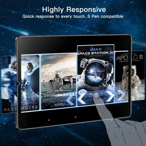 Vista 6 de JETech Protector de pantalla para Samsung Galaxy Tab S6 Lite (10.4 pulgadas, modelo 2024/2022/2020) con marco de fácil instalación, película