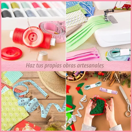 Vista 5 de iBayam Cinta métrica, regla suave cinta métrica para pérdida de peso corporal, tela de costura, tela a medida, suministros de manualidades