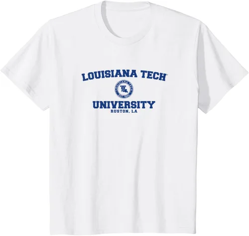Vista 4 de Camiseta Louisiana Tech Bulldogs Circle Logo, Gris