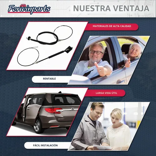 Vista 5 de Forwinparts 72546TK8A01 Kit de cables de puerta corredera eléctrica izquierda o derecha sin motor para Honda Odyssey 2011 2012 2013 2014 2015 2016