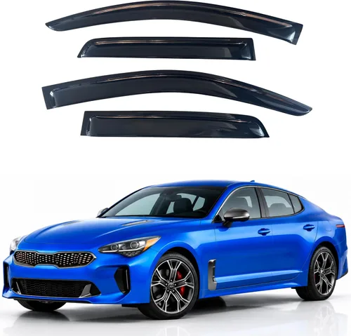 Vista 35 de Visera de ventana IG para Ford Focus Sedán y Hatchback 2012-2018, Protector de ventana lateral para lluvia y viento estilo Mugen, extra duradero