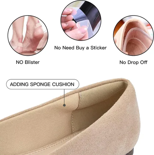 Vista 3 de MUSSHOE Zapatos planos para mujer, cómodos zapatos planos de espuma viscoelástica con punta redonda