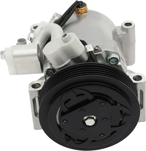 Vista 7 de Compresor de A/C, compresor de aire A/C embrague de CA conjunto de 5 ranuras para 2007 2008 2009 Suzuki SX4 2.0L